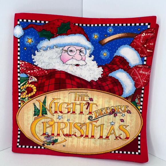 Mary Engelbreit Fabric Soft Book "The Night Before Christmas" Handmade - Picture 1 of 5
